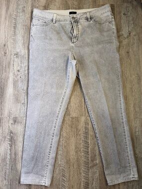 NYDJ Light grey ankle jeans. Size 14